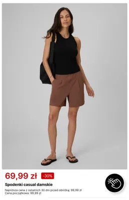 Spodenki casual damskie promocja w 4F