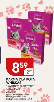 Karma dla kota Whiskas promocja w Chata Polska