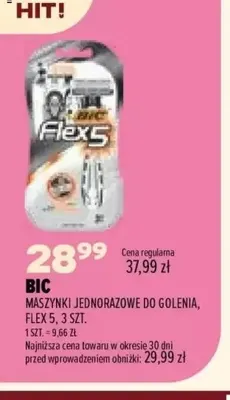Maszynki jednorazowe do golenia Flex 5 Bic promocja w Drogerie Natura