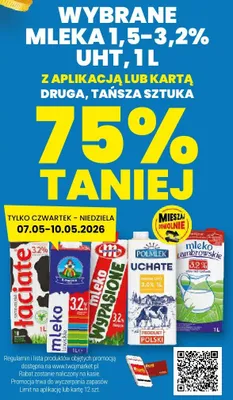 Mleko UHT wybrane 1,5-3,2% promocja w Twój Market