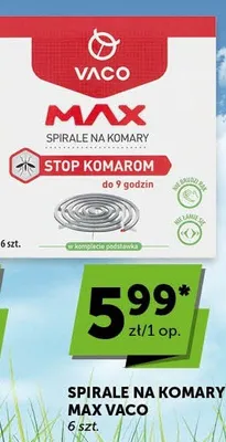 Spirale na komary Max Vaco promocja w ABC