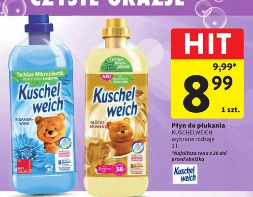 Płyn do płukania Kuschelweich Sommer-Wind promocja w Intermarche