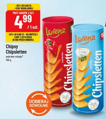 Chipsy Lorenz Chipsletten promocja w POLOmarket