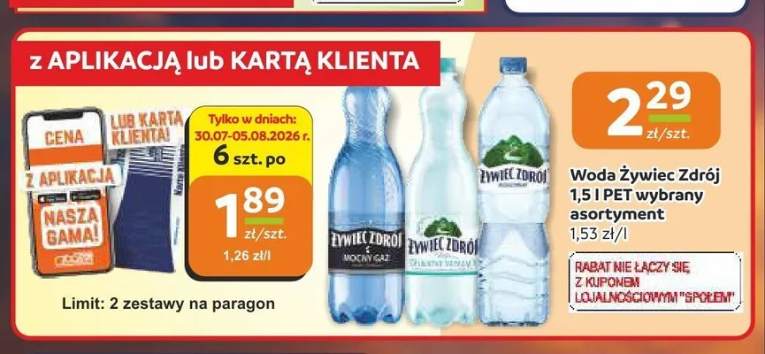 Woda Żywiec Zdrój promocja w Społem Częstochowa