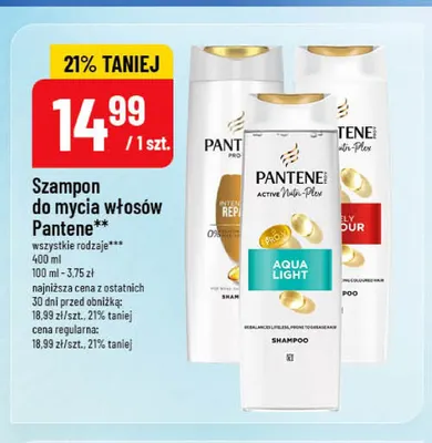 Szampon do mycia włosów Pantene promocja w POLOmarket