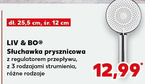 Słuchawka prysznicowa promocja w Kaufland