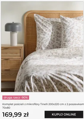 Komplet pościeli z mikrofibry home&you Tinelli 200x220 cm z 2 poszewkami 70x80 promocja w home&you
