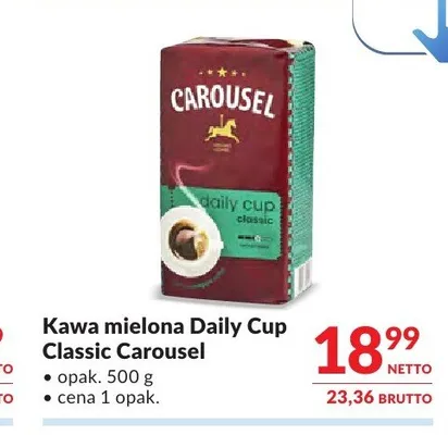Kawa mielona Daily Cup Classic Carousel promocja w Makro