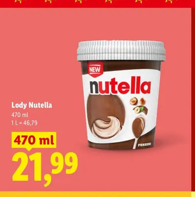 Lody Nutella promocja w Lidl