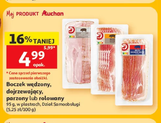Boczek parzony Auchan promocja w Auchan