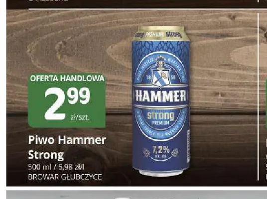 Piwo Hammer Strong promocja w Marketvita