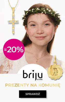 Biżuteria komunijna promocja w Briju