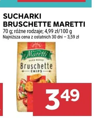 Sucharki Bruschette Maretti promocja w Stokrotka