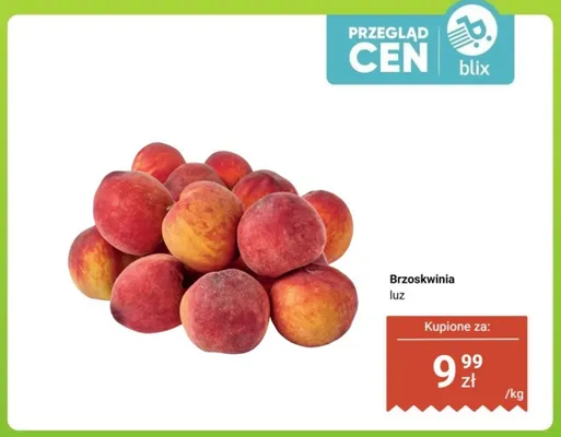 Brzoskwinia luz promocja w Dino