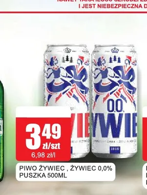 Piwo bezalkoholowe Żywiec promocja w Bingo