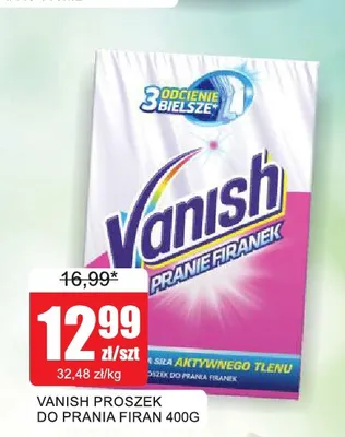 Proszek do prania firan Vanish promocja w Bingo