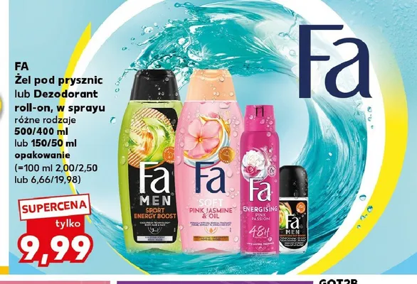 Żel pod prysznic Fa promocja w Kaufland