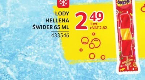 Lody HELLENA Świder 65ml promocja w Selgros