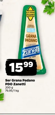 Ser Grana Padano PDO Zanetti promocja w Netto