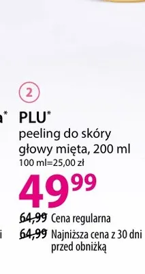 Peeling do skóry głowy mięta Plu promocja w Hebe