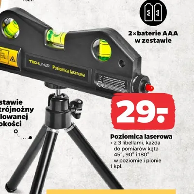 Poziomica laserowa Techliner promocja w Netto