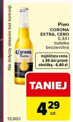 Piwo Corona Extra promocja w Carrefour Express