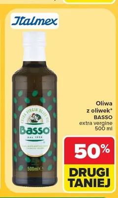 Oliwa z oliwek extra vergine Basso promocja w Carrefour