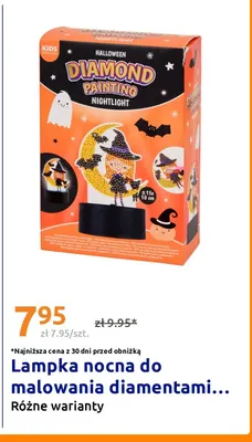 Lampka nocna do malowania diamentami promocja w Action