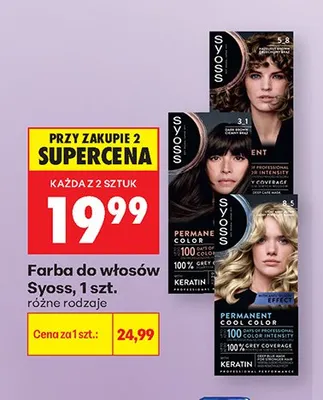 Farba do włosów Syoss promocja w Biedronka