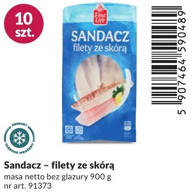 Sandacz filety ze skórą promocja w Makro