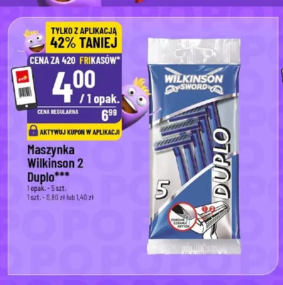 Maszynka Wilkinson 2 Duplo promocja w POLOmarket
