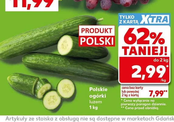 Ogórki polskie promocja w Kaufland
