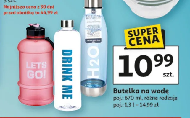 Butelka na wodę promocja w Auchan