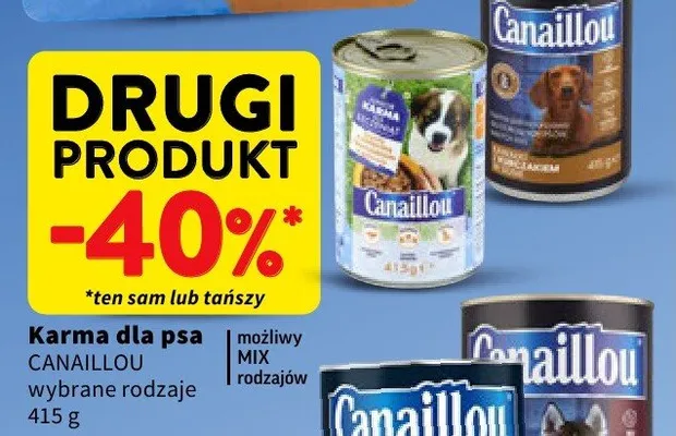 Karma dla psa Canaillou wybrane rodzaje promocja w Intermarche
