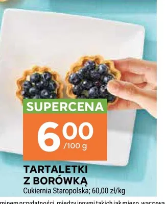 Tartaletki z borówką Cukiernia Staropolska promocja w Stokrotka