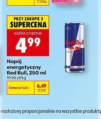 Napój energetyczny Red Bull promocja w Biedronka