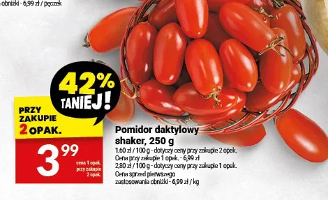 Pomidor daktylowy shaker promocja w Twój Market