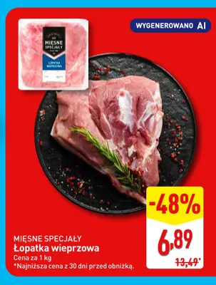 Łopatka wieprzowa Mięsne Specjały promocja w Aldi
