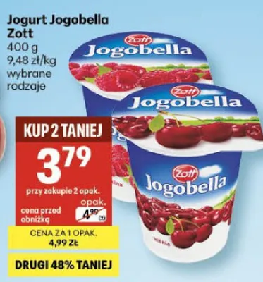 Jogurt Jogobella promocja w Delikatesy Centrum
