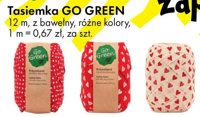 Tasiemka GO GREEN promocja w Tedi