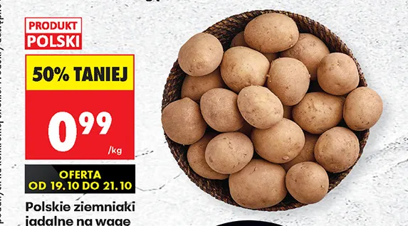 Ziemniaki polskie jadalne promocja w Biedronka
