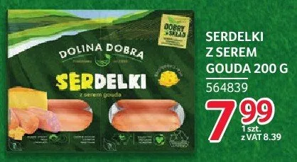 Serdelki z Serem Gouda Dolina Dobra 200 g promocja w Selgros
