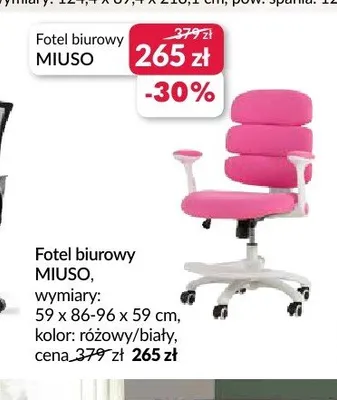 Fotel biurowy MIUSO promocja w Salony Agata