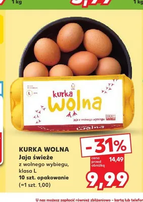 Jaja świeże Kurka Wolna promocja w Kaufland