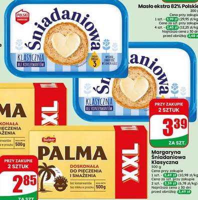 Margaryna Śniadaniowa Klasyczna Bielmar promocja w Dino