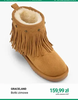 Botki zimowe Graceland promocja w Deichmann