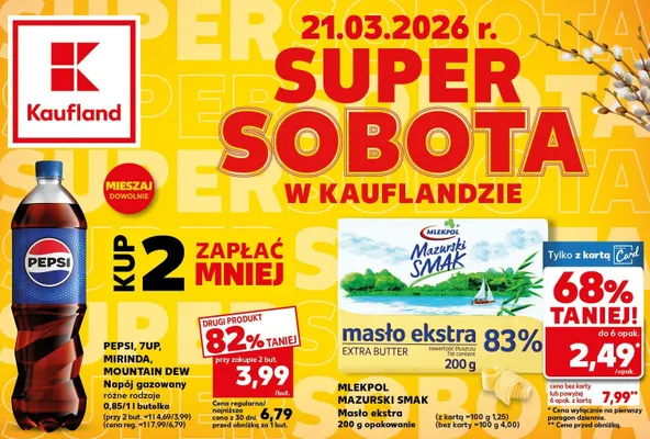 Napój gazowany różne rodzaje promocja w Kaufland