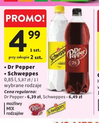 Napój gazowany Schweppes promocja w Intermarche
