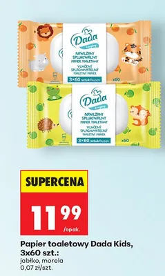 Papier toaletowy Kids jabłko promocja w Biedronka