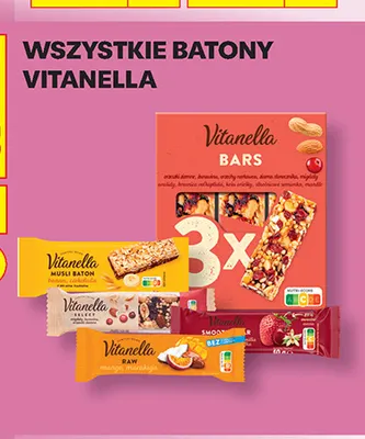 Baton musli banan czekolada Vitanella promocja w Biedronka
